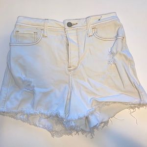 Hollister CALIFORNIA white high waisted shorts